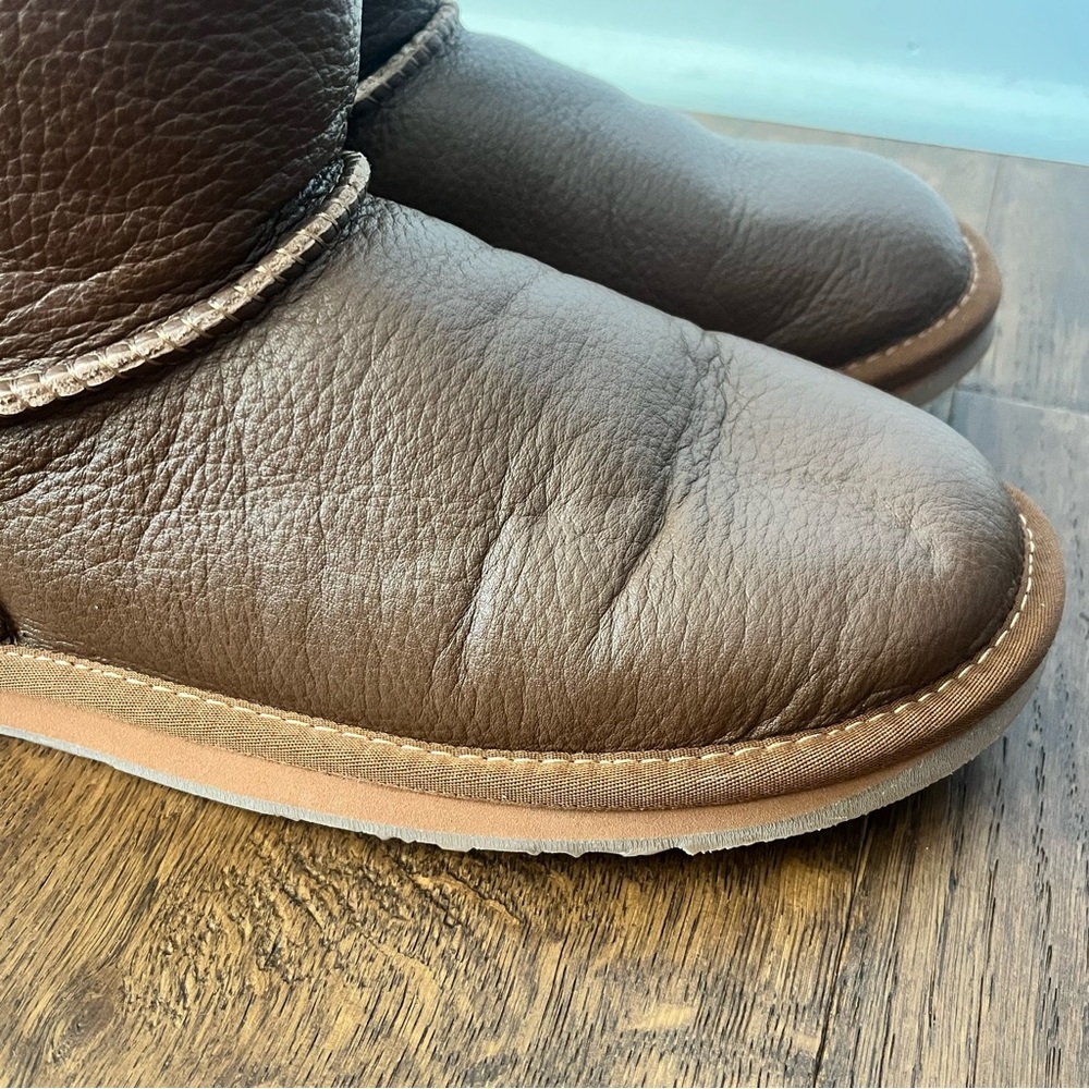 Australia LUXE Collective Leather Cosy Short Fashion Boots Booties Shearling 8 - Picture 4 of 9